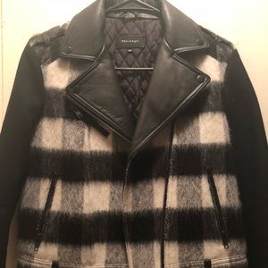 Mackage wool and leather coat in size Small